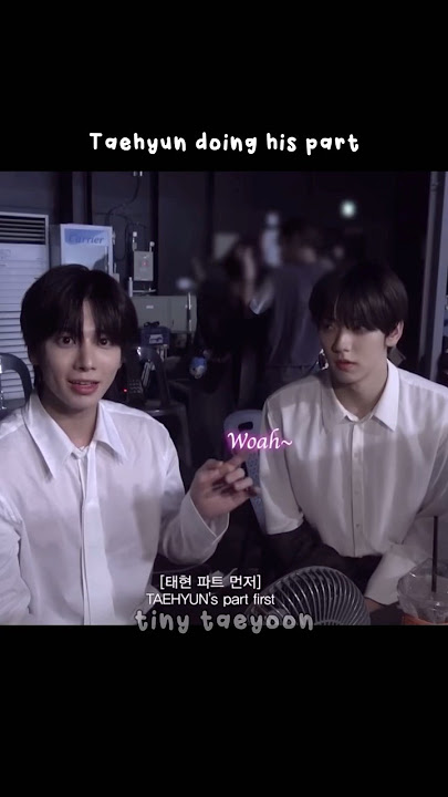 Taehyun and Soobin’s raw vocals while doing intro of Over the Moon 😮‍💨 #투바투 #txt #soobin #taehyun