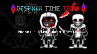 【animation】Despair time trio Hardmode Phase 1 - First Hard battle 【DON'T TAKE MUSIC!!!】