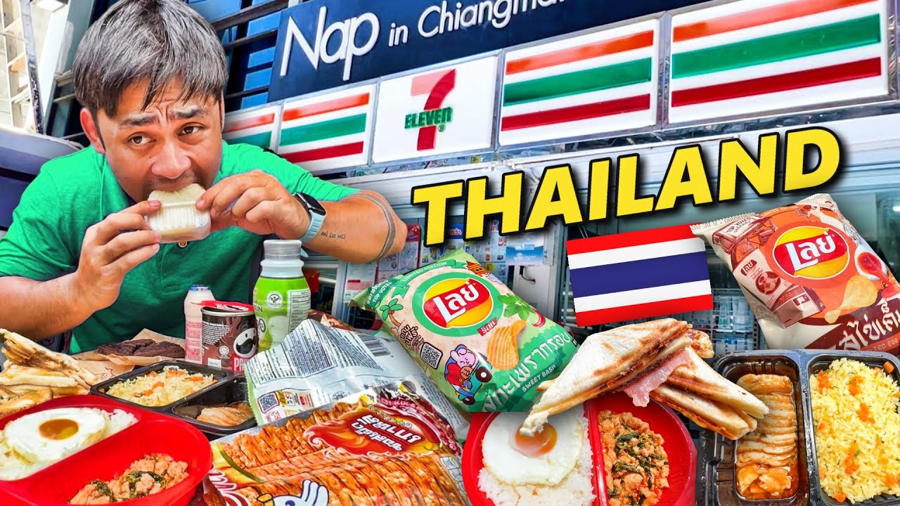 Eating Only THAILAND Convenience Store Food In 7-Eleven 🇹🇭 Sobrang Lupet!!