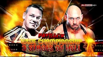 WWE Payback 2013 : John Cena vs. Ryback (Three Stages Of Hell for the WWE Championship)