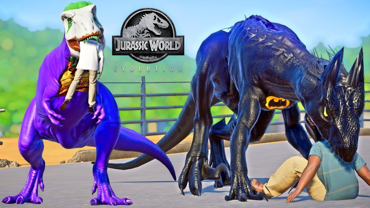 Dinosaur Heros Joker vs Batman The Out Of Control - Jurassic World  Evolution Mods Short Film! - YouTube