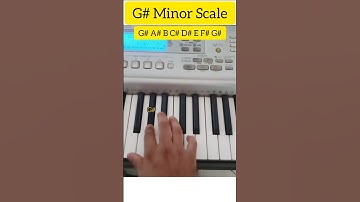 G sharp minor scale |Learn easy minor scale|Piano tutorial shorts|#shorts |#youtubeshorts |