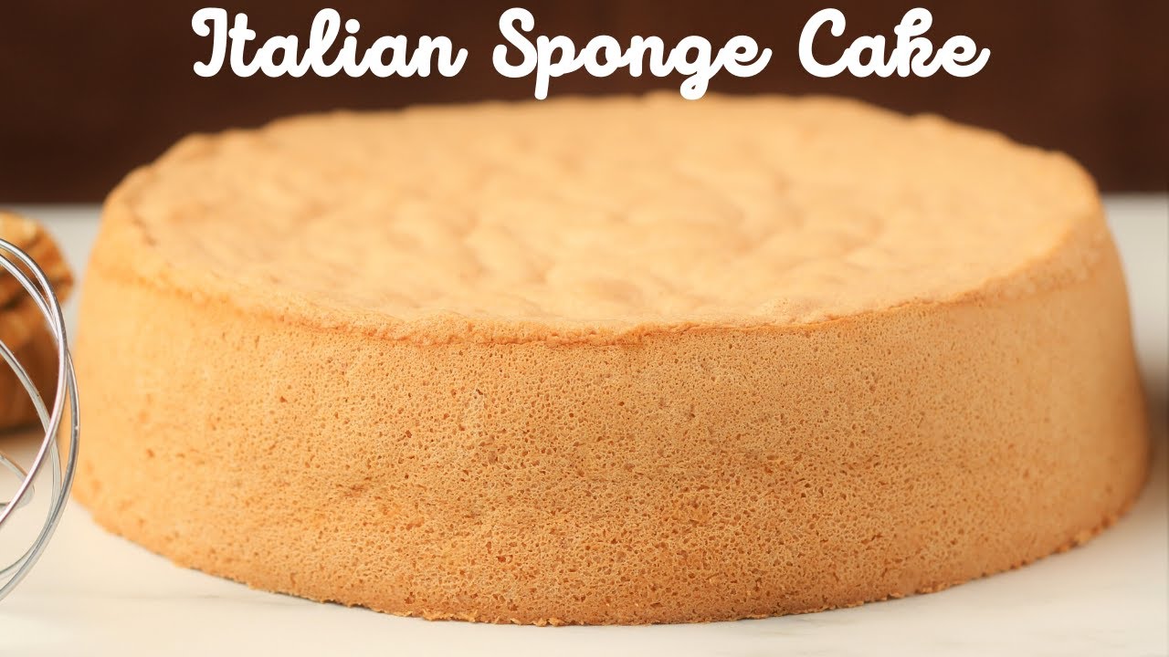 4 Ingredient Sponge Cake How to make Italian Sponge Cake Easy 4