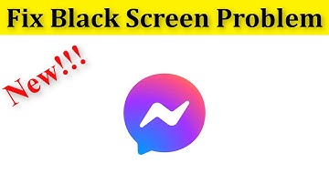 How To Fix Facebook Messenger Black Screen Problem Android & Ios - Fix Black Screen Problem Android