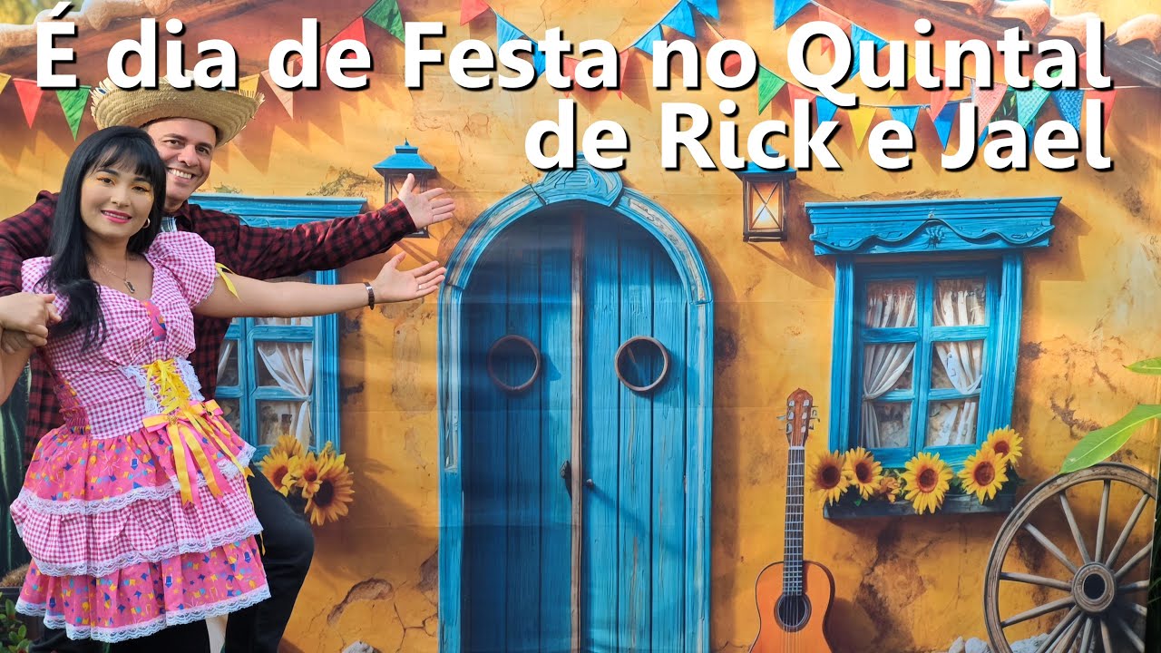 É DIA DE FESTA NO QUINTAL DE RICK E JAEL - O QUINTAL MAIS BONITO DO BRASIL MUITAS FLORES E PLANTAS