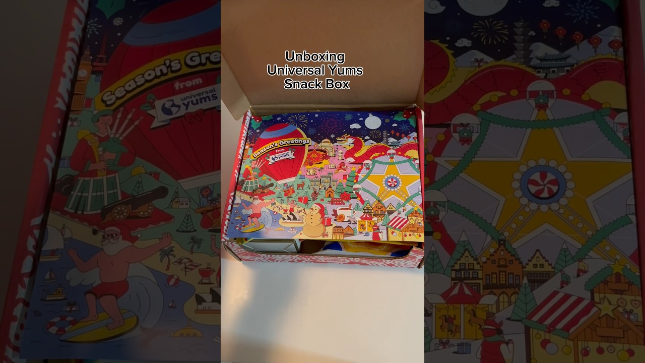 Unboxing Universal Yums Holiday 2023 Edition Snack Box 