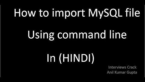 Import large database file by command line in mysql query