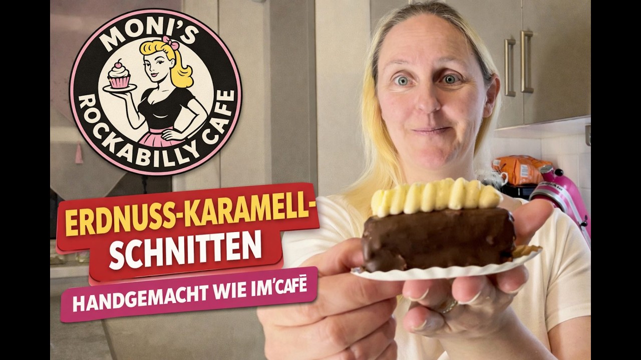 Dieses Mini-Dessert macht süchtig: 😳🍫🥜 Erdnuss-Karamell-Schnitten