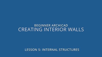 ARCHICAD Beginner Course - 5/1: Creating Interior Walls