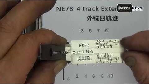 Demo operation video of Lishi tool NE78  2-in-1 Auto Pick and Decoder