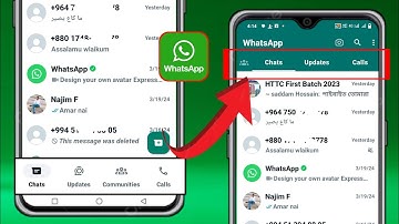 How to Change WhatsApp Bottom Navigation Bar 2024 | Remove WhatsApp Navigation Bar Bottom to Top