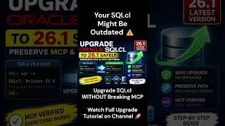 Your Oracle SQLcl Might Be OUTDATED ⚠️ #oracledatabase #databaseskills #mcp #sqlcl #oracle
