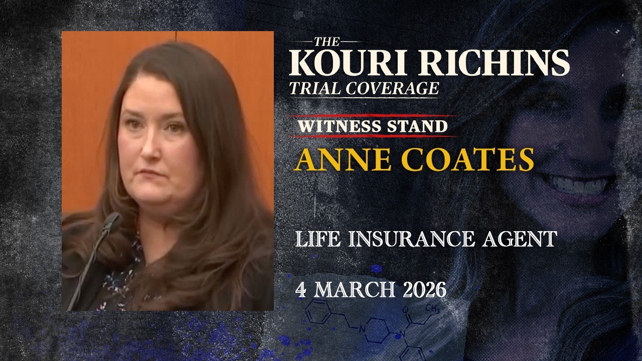 Life insurance agent Anne Coates testifies in Kouri Richins' murder trial