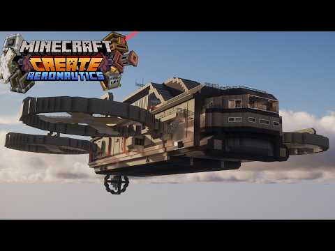 Huge Mobile Flying Expedition Base (Create Aeronautics)