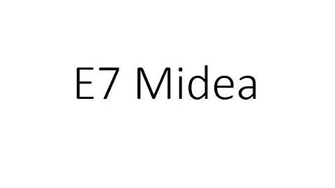 E7 error Midea air source heat pumps