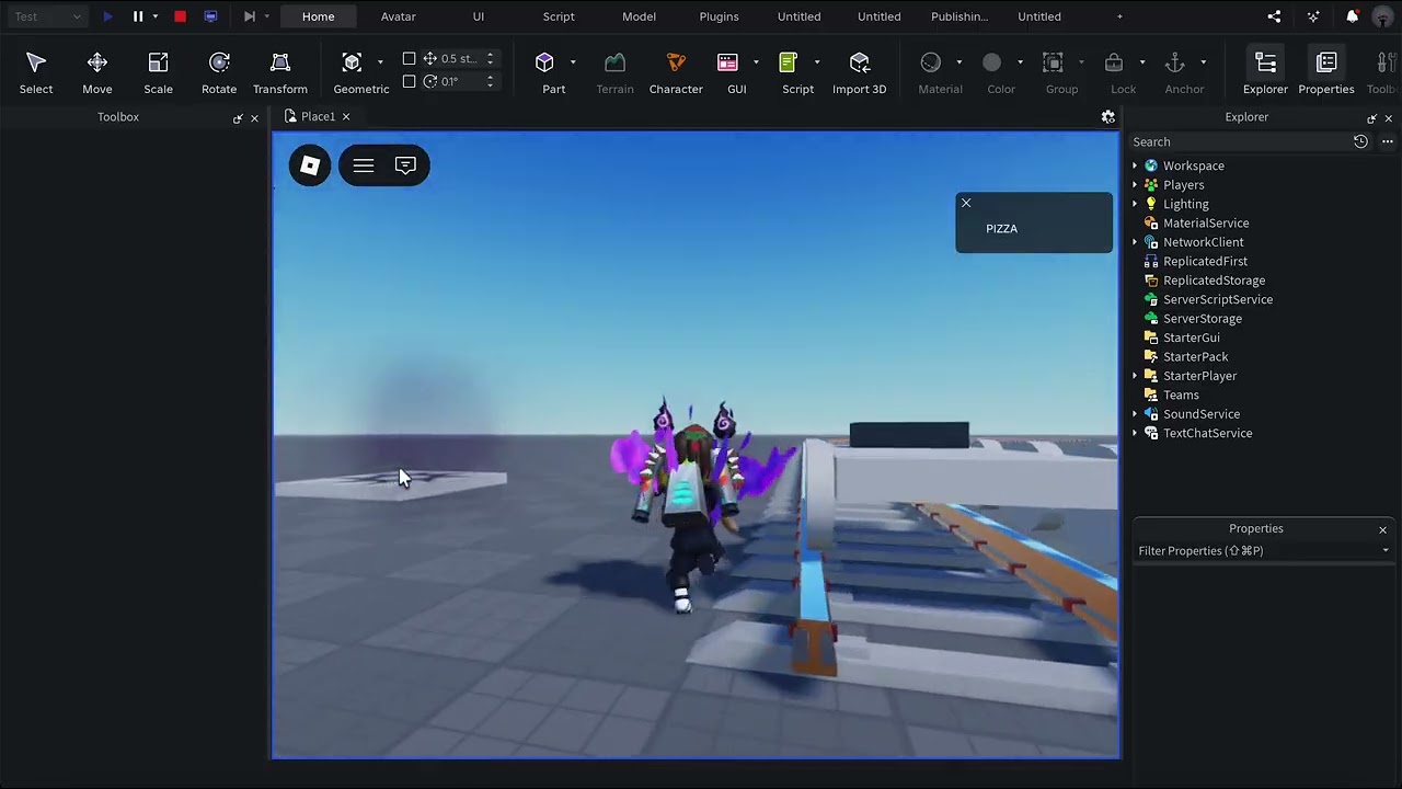 Как сделать управляемый поезд в Roblox Studio