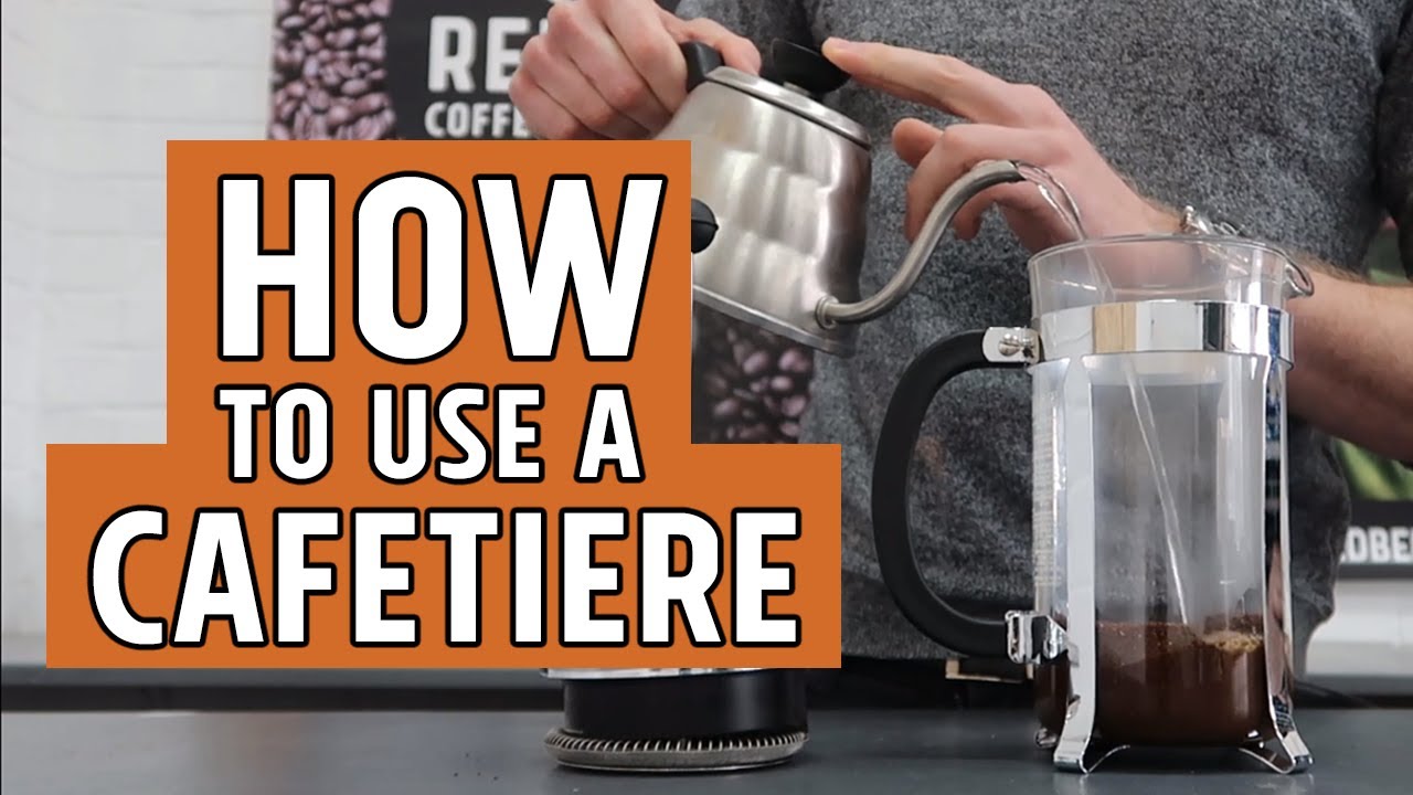 How to use a cafetière