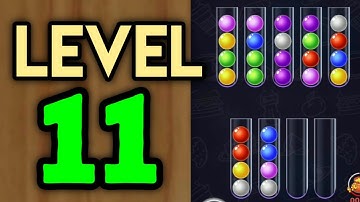 Ball Sort Puzzle Level 11 Solution Gameplay Walkthrough
