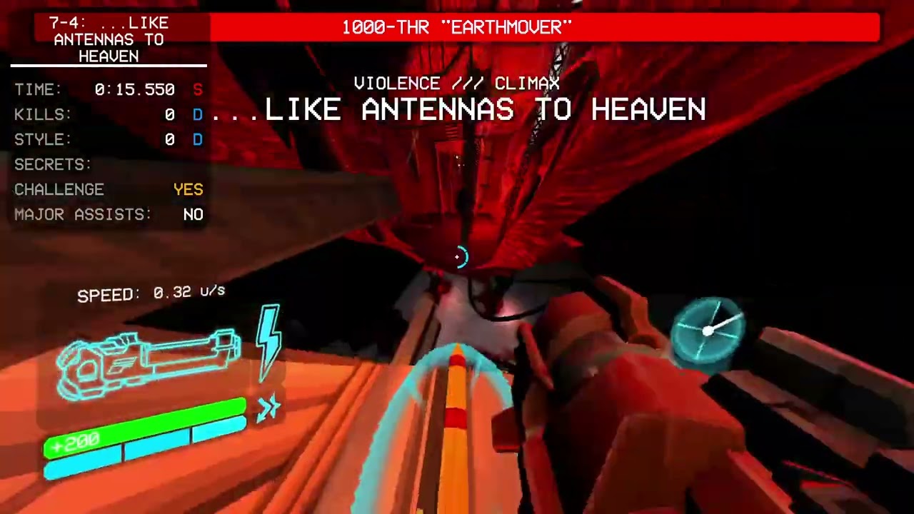 Ultrakill 7-4 speedrun (windmover %) (NOT MINE)