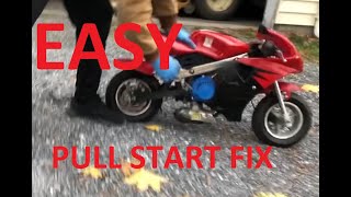 HOW TO FIX PULL START on pocket bike or atv