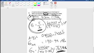 True stress and Strain and Engineered Stress and Strain - Worked example. True stress and Strain and Engineered Stress and Strain - Worked example.