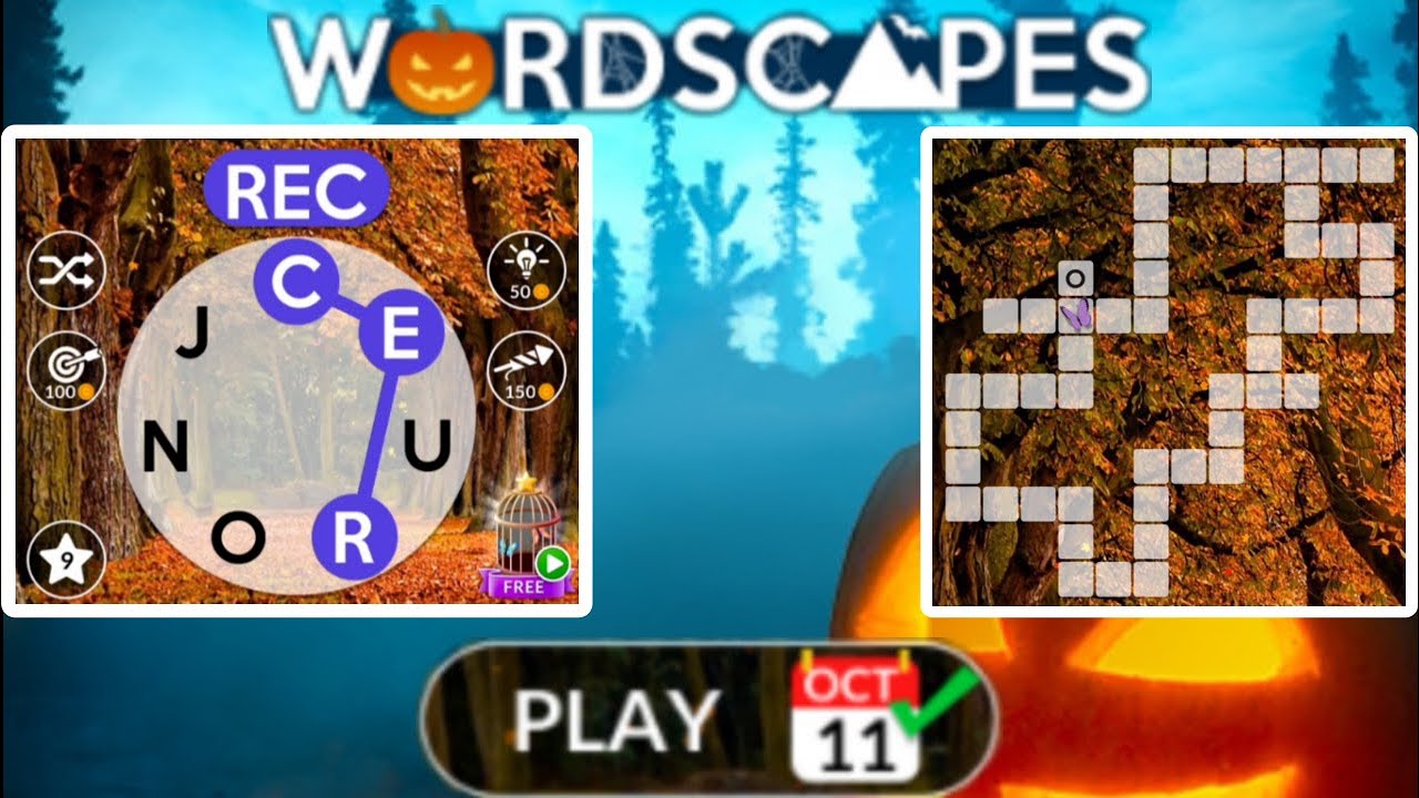 Wordscapes Daily Puzzle October 11, 2023 YouTube