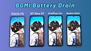Full Battery Drain Test - POCO F5 vs Realme GT Neo 3T vs OnePlus 10R vs Redmi K50i