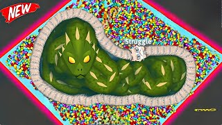 snake.io🐍Grumpy Cat snake skin🐍Grumpy Cat snake party,Zero to Hero gameplay||Snake Struggle