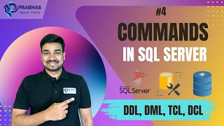 4.Commands in SQL Server | DDL, DML, TCL, DCL with Examples | DELETE vs TRUNCATE Difference
