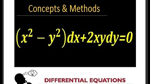 '(x^2-y^2)dx+2xydy=0' || solve the differential equation '(x^2-y^2)dx+2xydy=0'