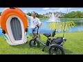 I Tested an E-Trike Pond Hopping Setup (with a BOAT inside)