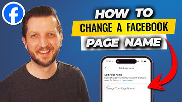 How To Change a Facebook Page Name