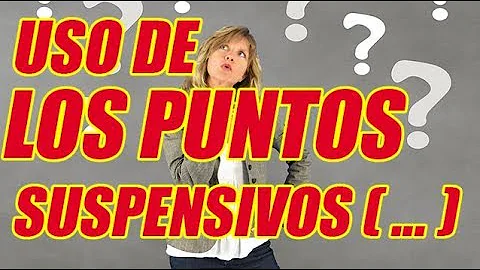 ¿Cuándo se pueden utilizar 3 puntos?