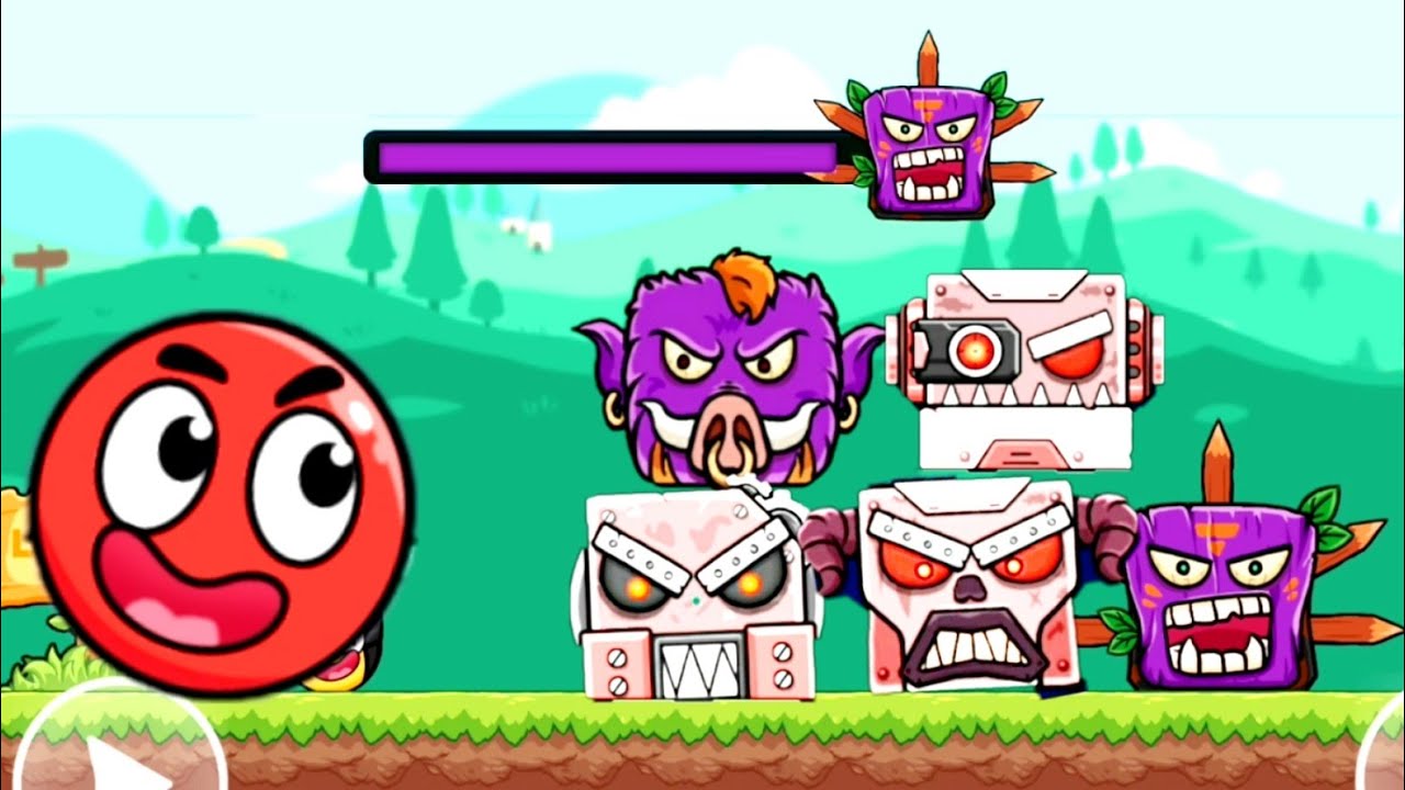 Bounce Ball 5 Roller Ball Red Ball All Levels Full game Fight All Bosses(Android,iOS