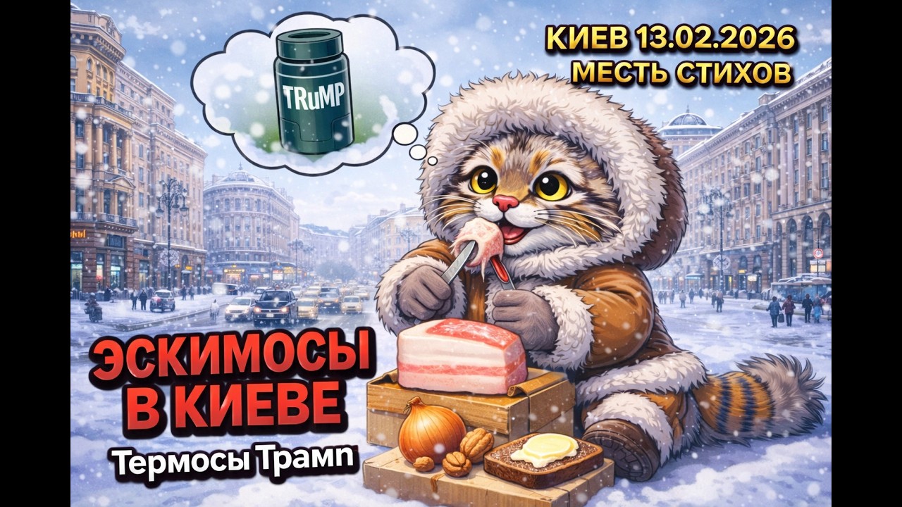 Киев 2026.УЖАС - ЭСКИМОСЫ в Киеве.Термосы Трамп."Месть стихов". 6 Серия