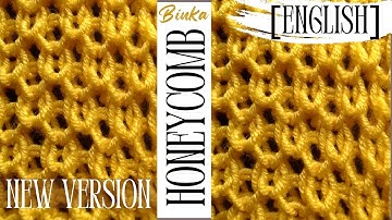 [English] The new original version of the Honeycomb two-sided knit. How to knit.