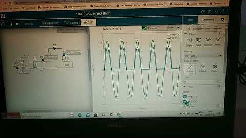 HALF WAVE RECTIFIER CIRCUIT AND GRAPH NI MULTISIM SIMULATION