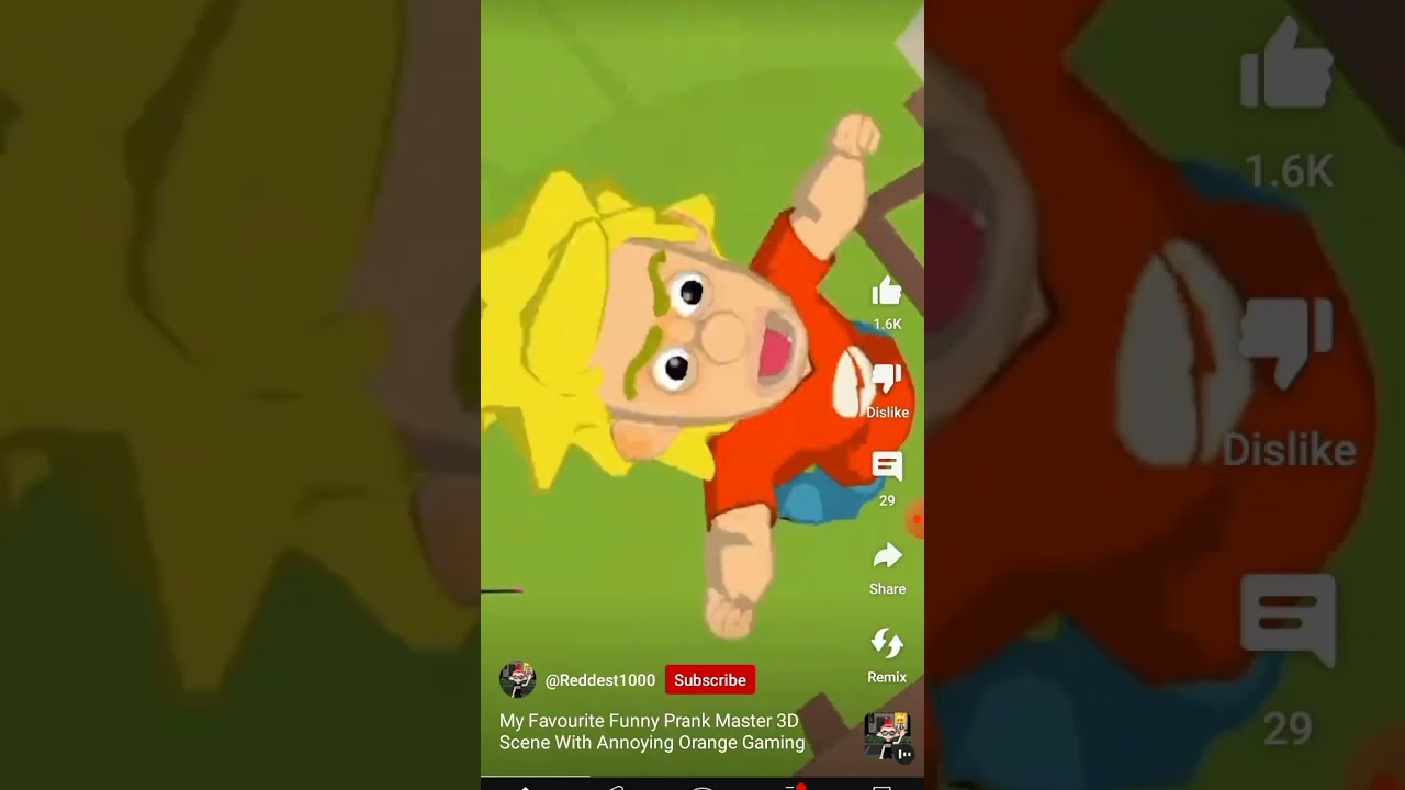 My Favorite Funny Prank Master 3D Scene With Annoying Orange Gaming