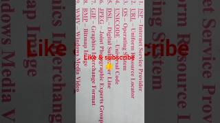 # computer related full forms#omputer