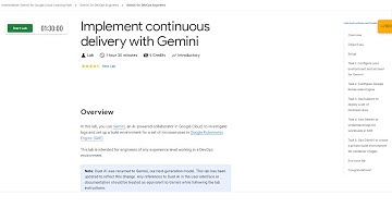 Qwiklabs | Implement continuous delivery with Gemini