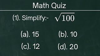 Can You Solve 6th Grade Math Square Root Test | Math Quiz screenshot 5
