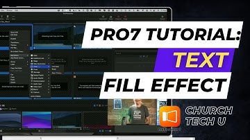 ProPresenter 7.12 Tutorial: Text Fill Effects