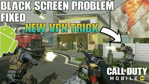 HOW TO FIX BLACK SCREEN PROBLEM IN CALL OF DUTY MOBILE | FULL PROCESS | [ MUST WATCH🔥]