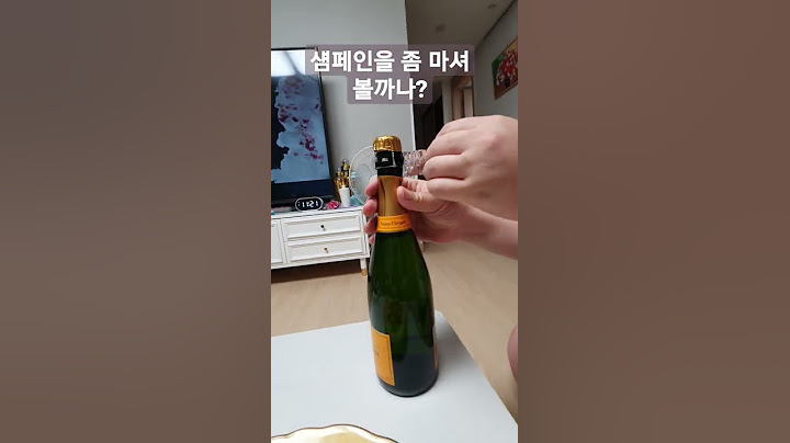 샴페인 마셔보려다 대참사