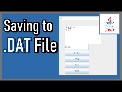 How to Save/Load Data with DAT file - Java Extra 47