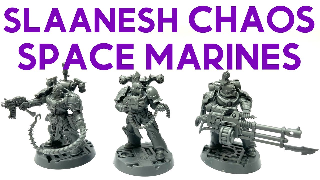Slaanesh Chaos Marines - Kitbashing with the new Emperor's Children Tormentors Kit - 40k