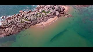 BREIZHZENITUDE, Tregastel , la côte de granit rose , La Bretagne vue du ciel