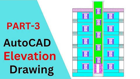 AutoCAD Front Elevation Drawing || AutoCAD Live Project Drawing Part 03 || AutoCAD Bangla Tutorial