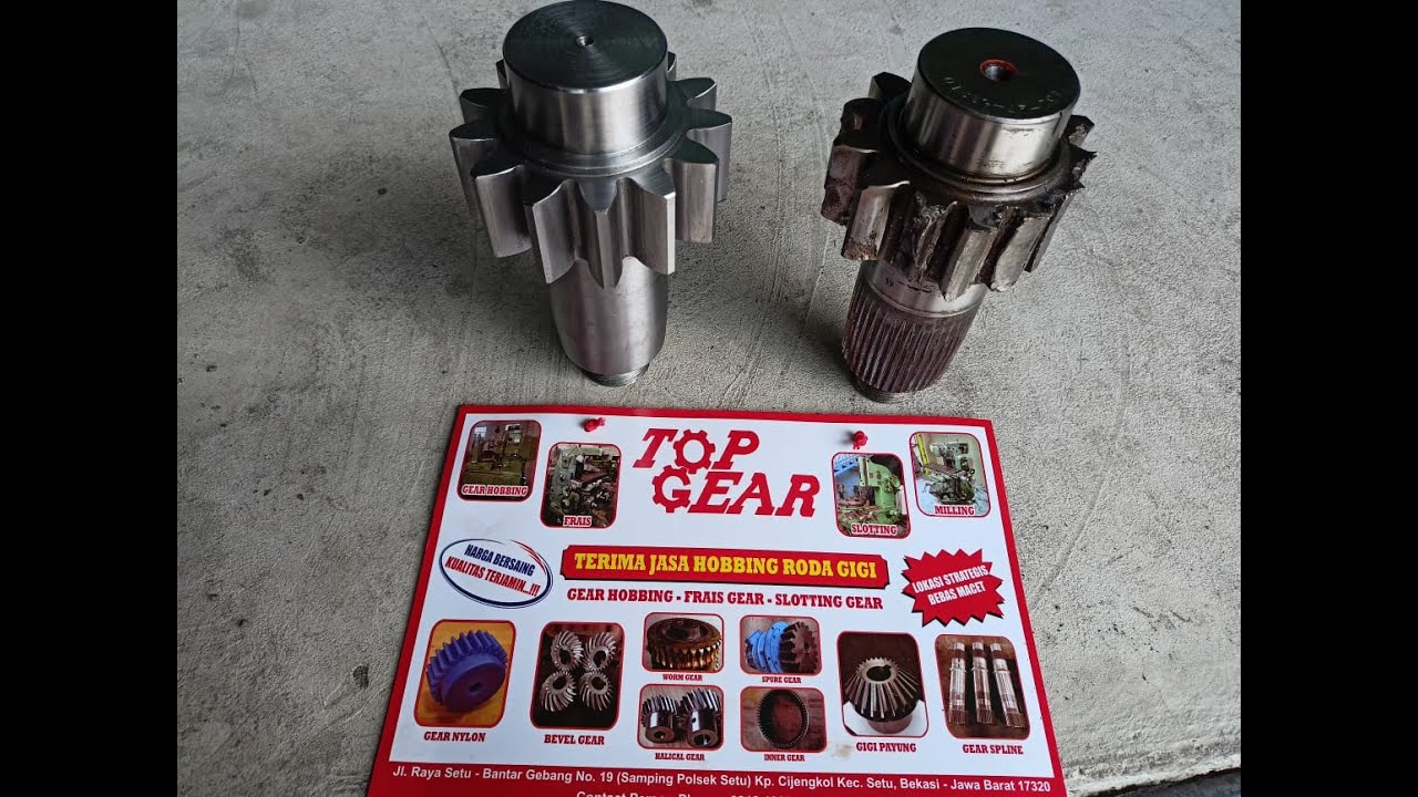 Pembuatan Spure Gear Module 8 Menggunakan Mesin Frais - YouTube