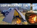 2 nights in a lightweight Hot-Tent with Tent Stove. - OneTigris Smokey Hut
